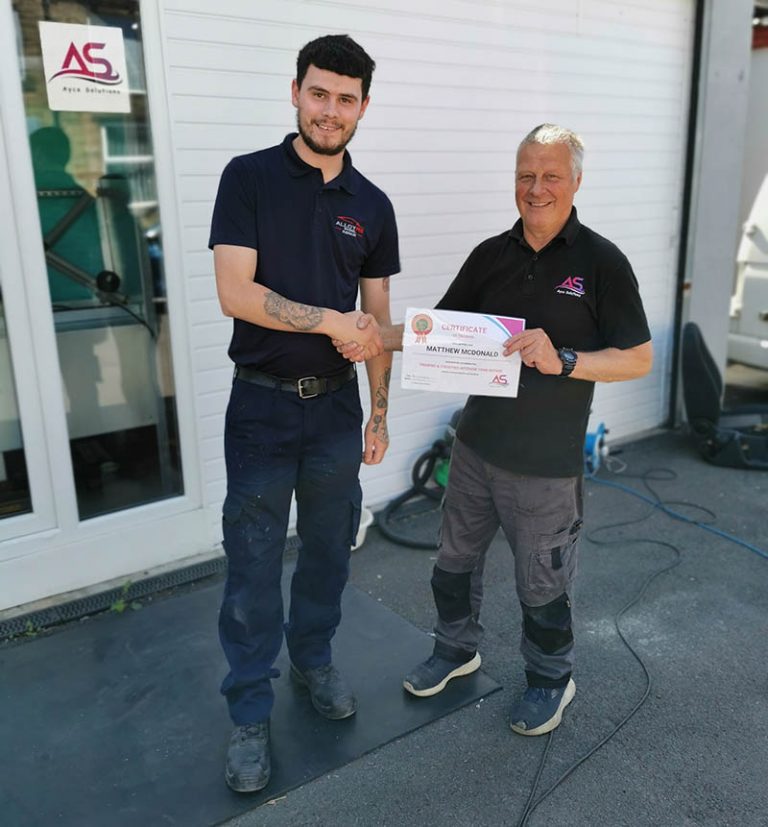 Congratulations to Matthew McDonald of Cox motor group, SmartFix, on completion of our Trim & Fibre Repair training course. click to check out his review