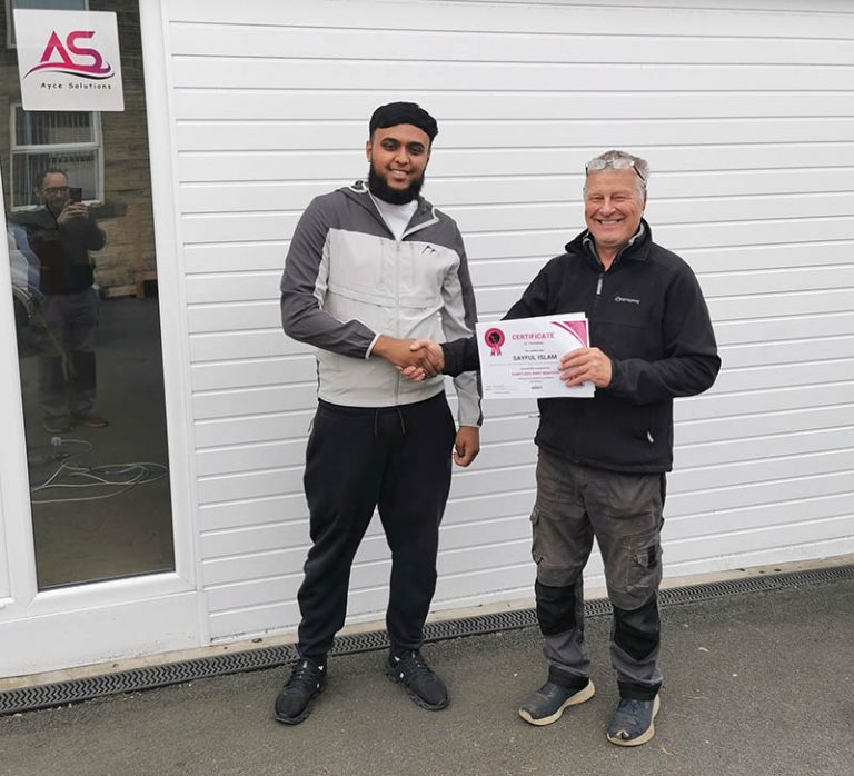 Congratulations to Sayful Islam, on completion of our PDR training course. click to check out his review